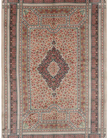 6' 6 x 9' 10 Ghom Design Rug