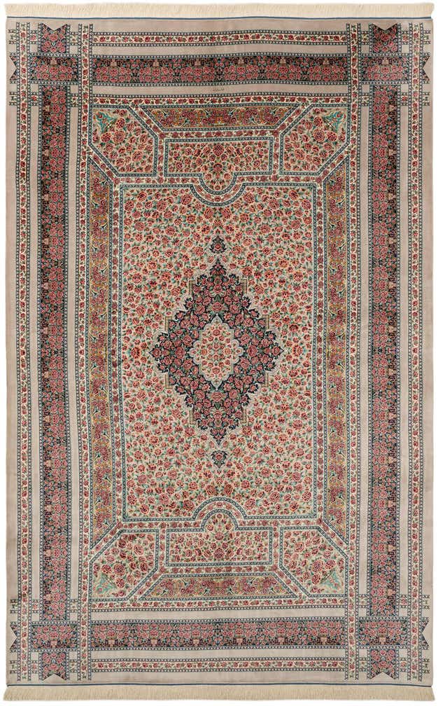 6' 6 x 9' 10 Ghom Design Rug