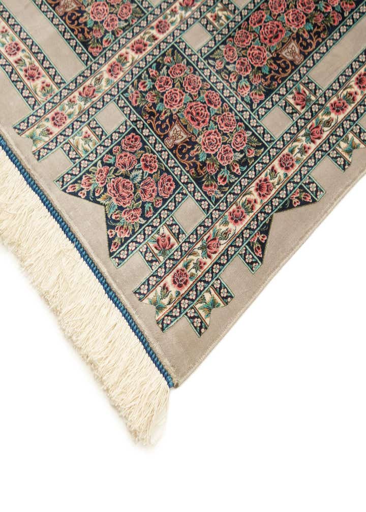 6' 6 x 9' 10 Ghom Design Rug