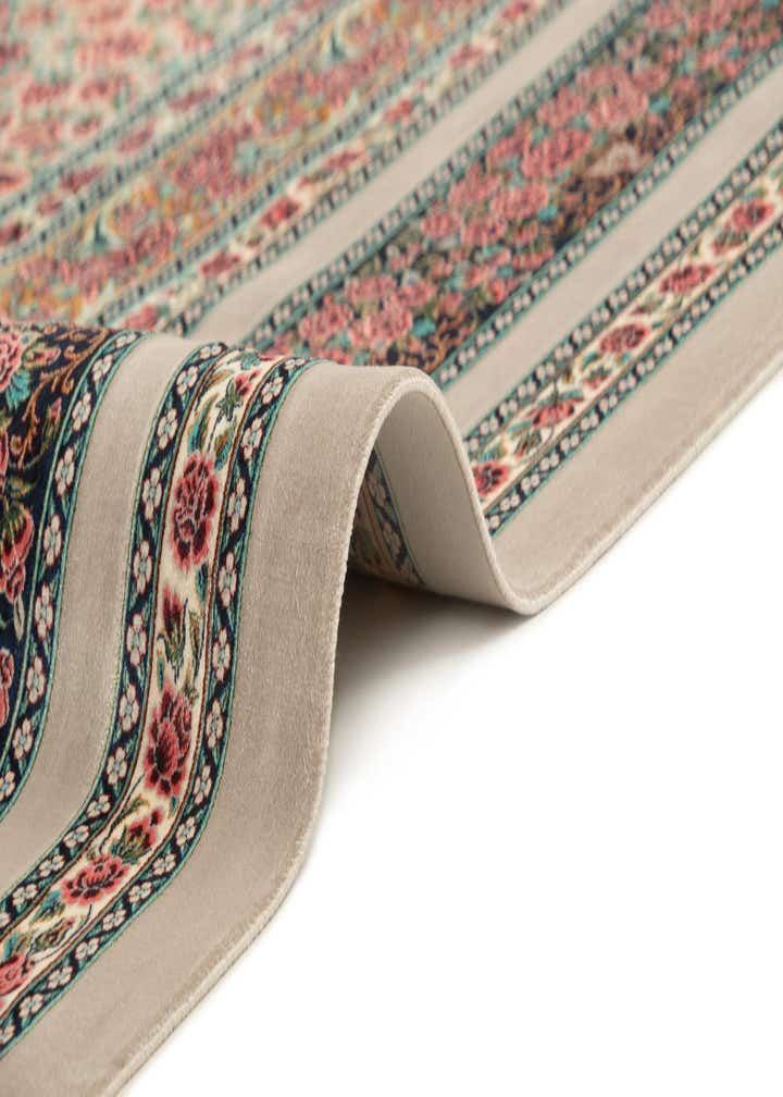 6' 6 x 9' 10 Ghom Design Rug