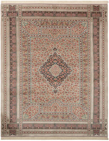 6' 6 x 9' 9 Ghom Design Rug