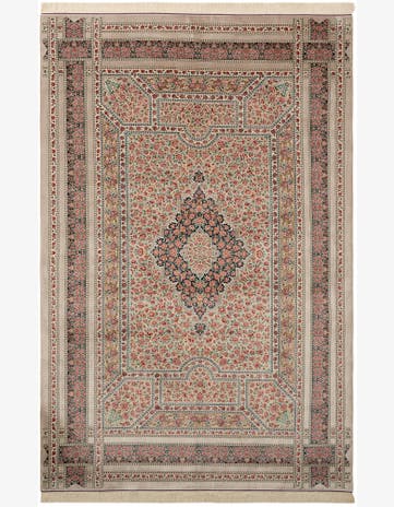 6' 6 x 9' 9 Ghom Design Rug