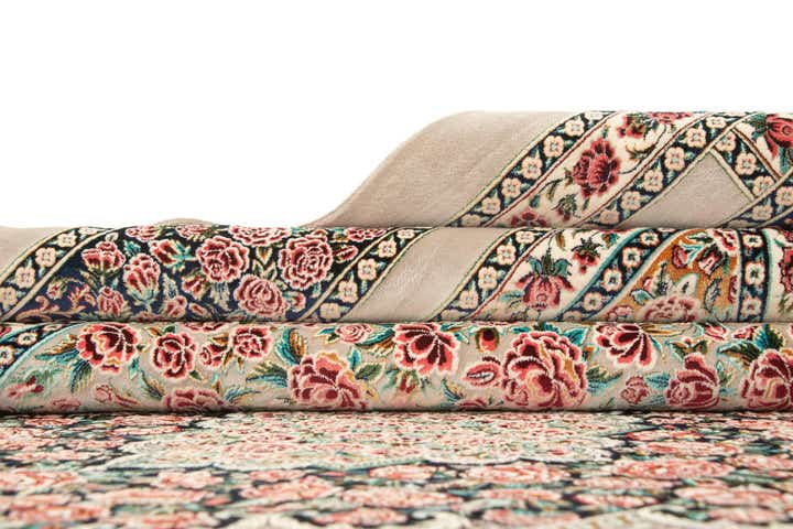 6' 6 x 9' 9 Ghom Design Rug