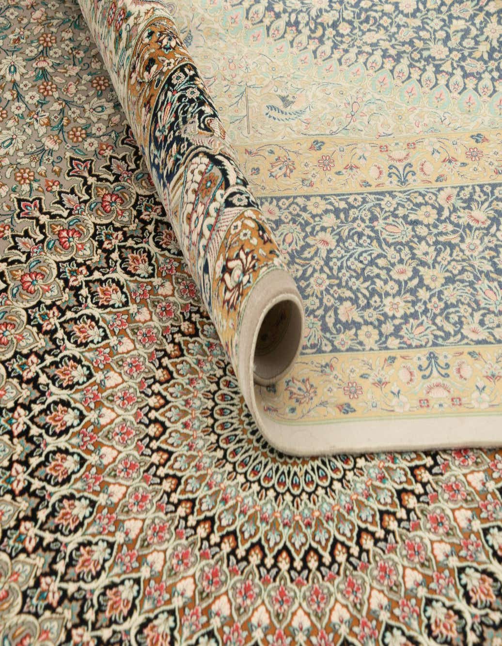 6' 6 x 9' 9 Ghom Design Rug