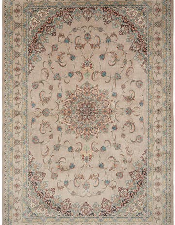 6' 6 x 9' 9 Ghom Design Rug