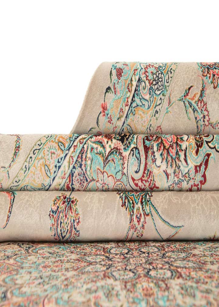 6' 6 x 9' 9 Ghom Design Rug