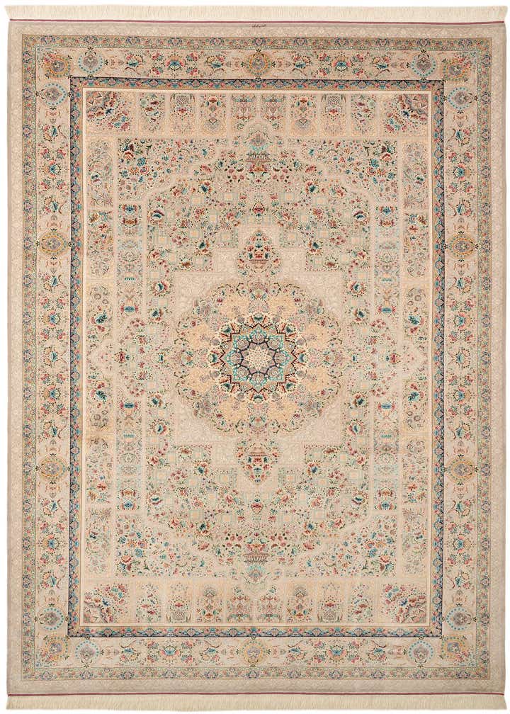 6' 6 x 9' 10 Ghom Design Rug