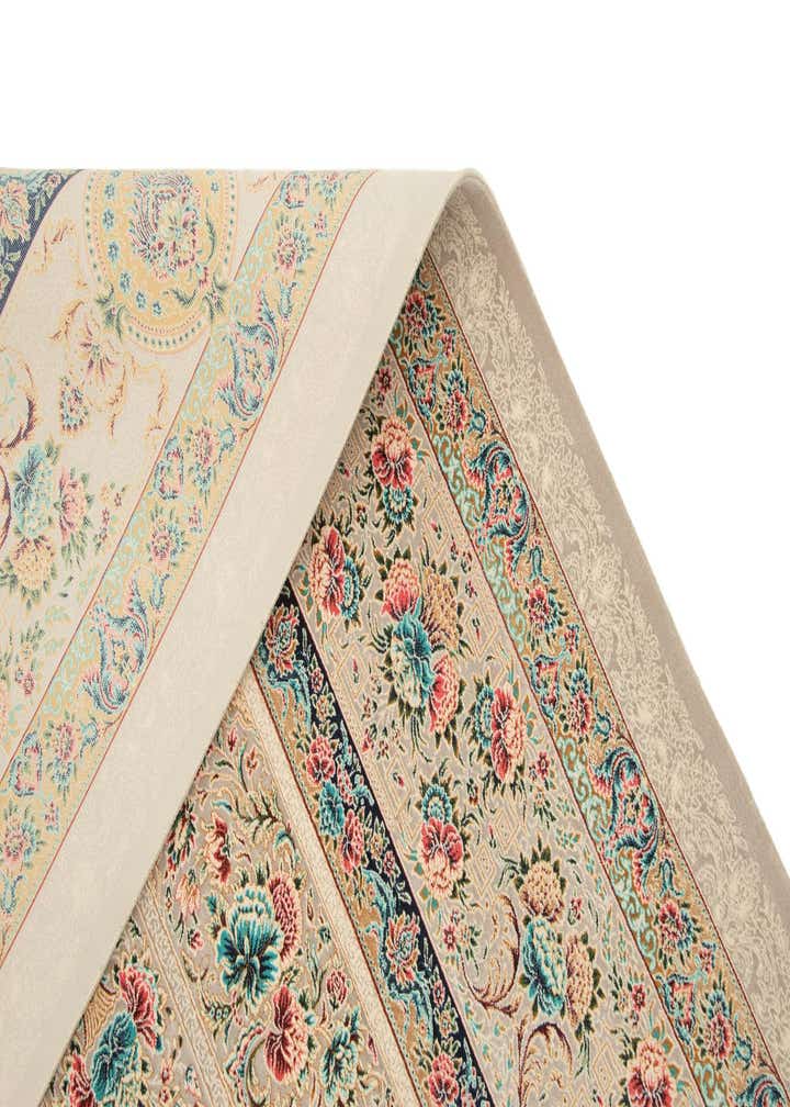 6' 6 x 9' 10 Ghom Design Rug