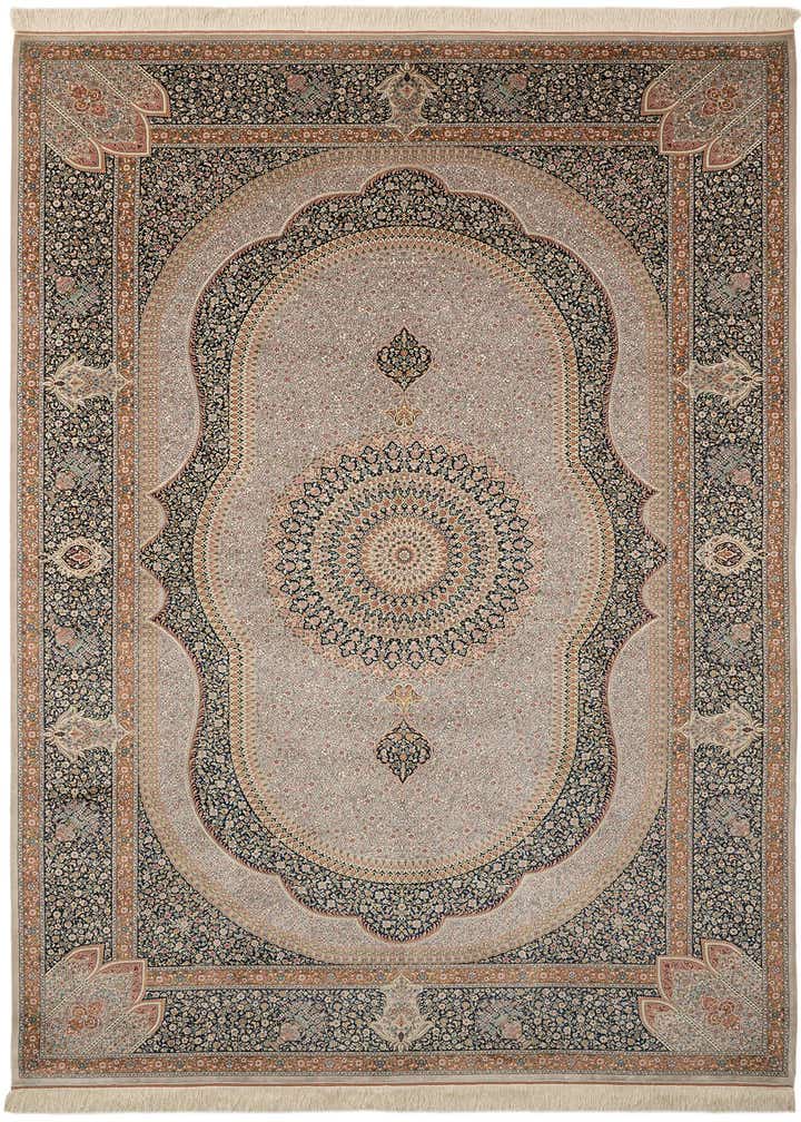 6' 6 x 9' 9 Ghom Design Rug