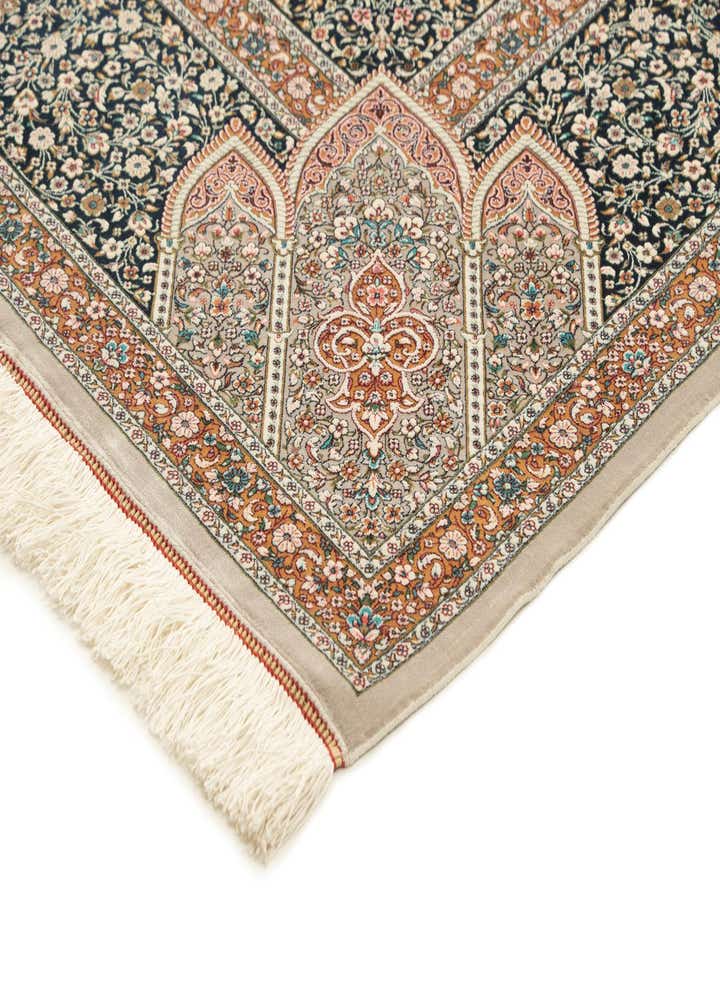 6' 6 x 9' 9 Ghom Design Rug