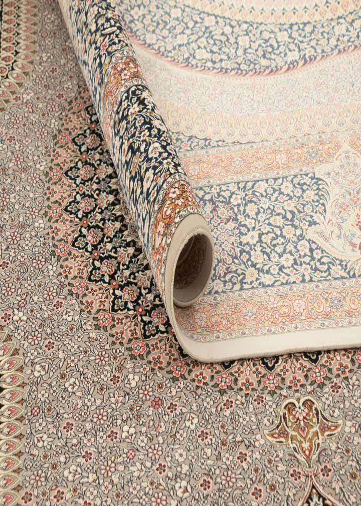 6' 6 x 9' 9 Ghom Design Rug