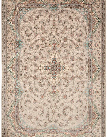 6' 7 x 9' 9 Ghom Design Rug