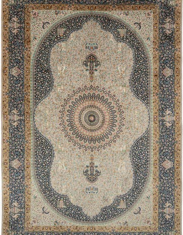 6' 5 x 9' 9 Ghom Design Rug