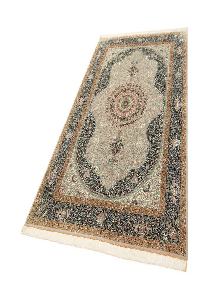 6' 5 x 9' 9 Ghom Design Rug