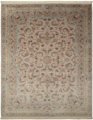 6' 6 x 9' 9 Ghom Design Rug