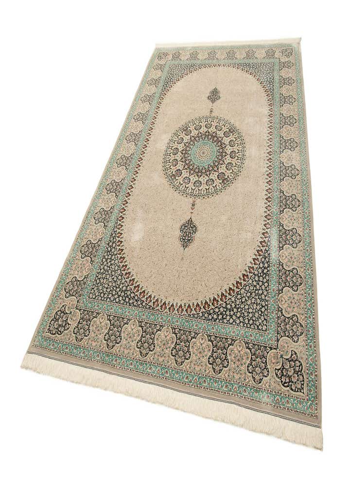 6' 6 x 9' 9 Ghom Design Rug