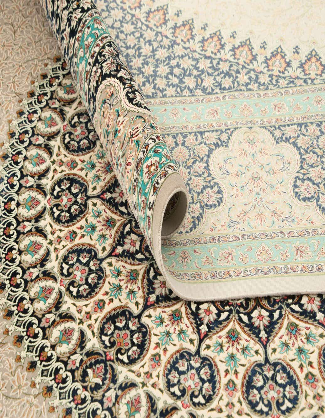 6' 6 x 9' 9 Ghom Design Rug