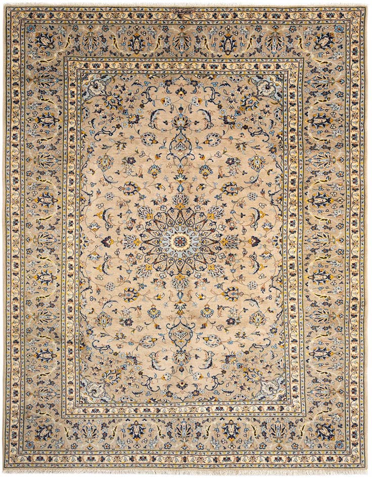 Detail image of 6' 3 x 10' Kashan Wool Rug
