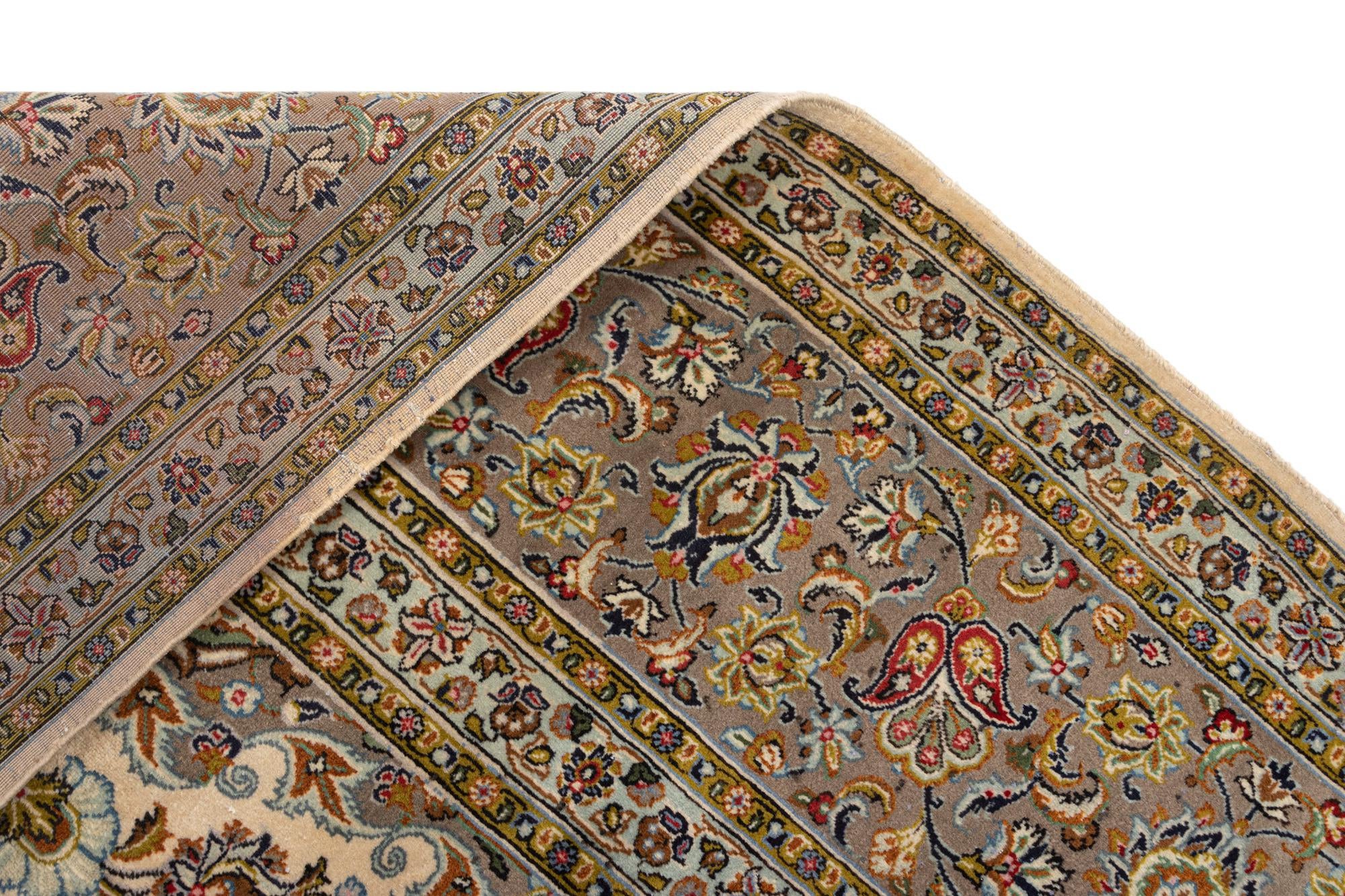 9' 8 x 13' 5 Kashan Wool Rug