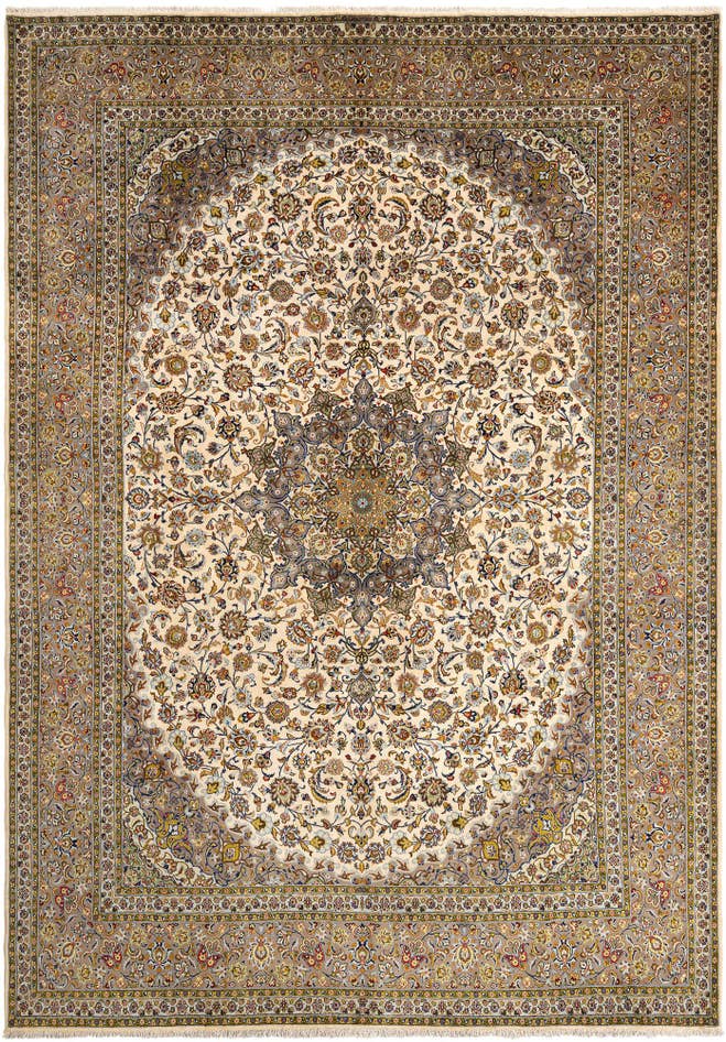 Detail image of 9' 8 x 13' 5 Kashan Wool Rug