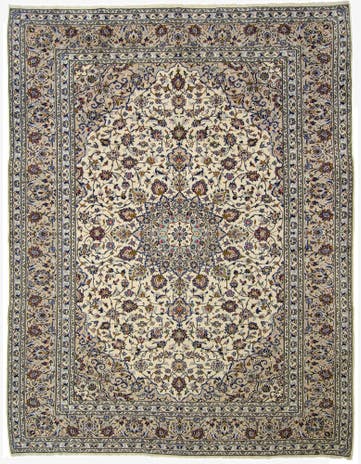 8' 4 x 11' 4 Hand Knotted Kashan Persian Rug