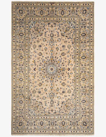 6' 3 x 10' Kashan Wool Rug