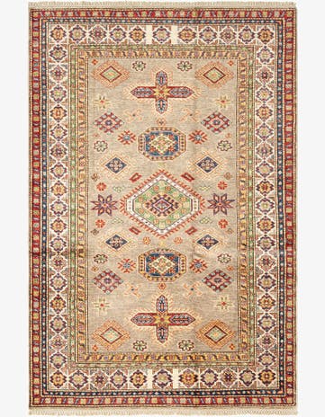 4' x 6' 1 Kazak Wool Rug