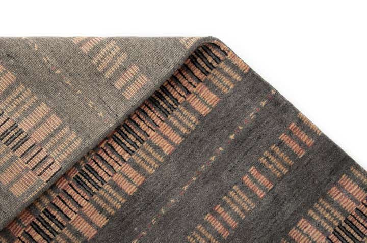 8' 5 x 9' 11 Modern Manshu Wool Rug