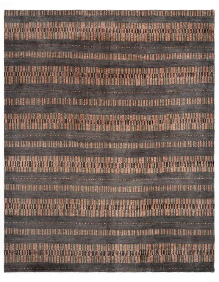 Detail image of 8' 5 x 9' 11 Modern Manshu Wool Rug