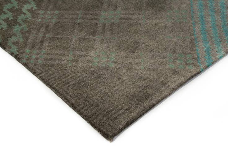 Detail image of 8' x 9' 10 Hand Knotted Modern Manshu Wool Rug