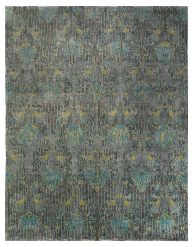 Detail image of 7' 11 x 9' 11 Hand Knotted Modern Manshu Rug