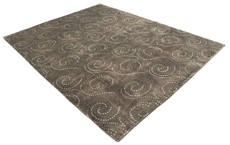Detail image of 7' 9 x 9' 11 Modern Manshu Wool Rug