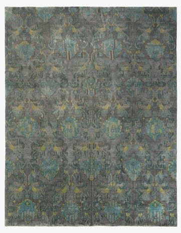 7' 11 x 9' 11 Hand Knotted Modern Manshu Rug