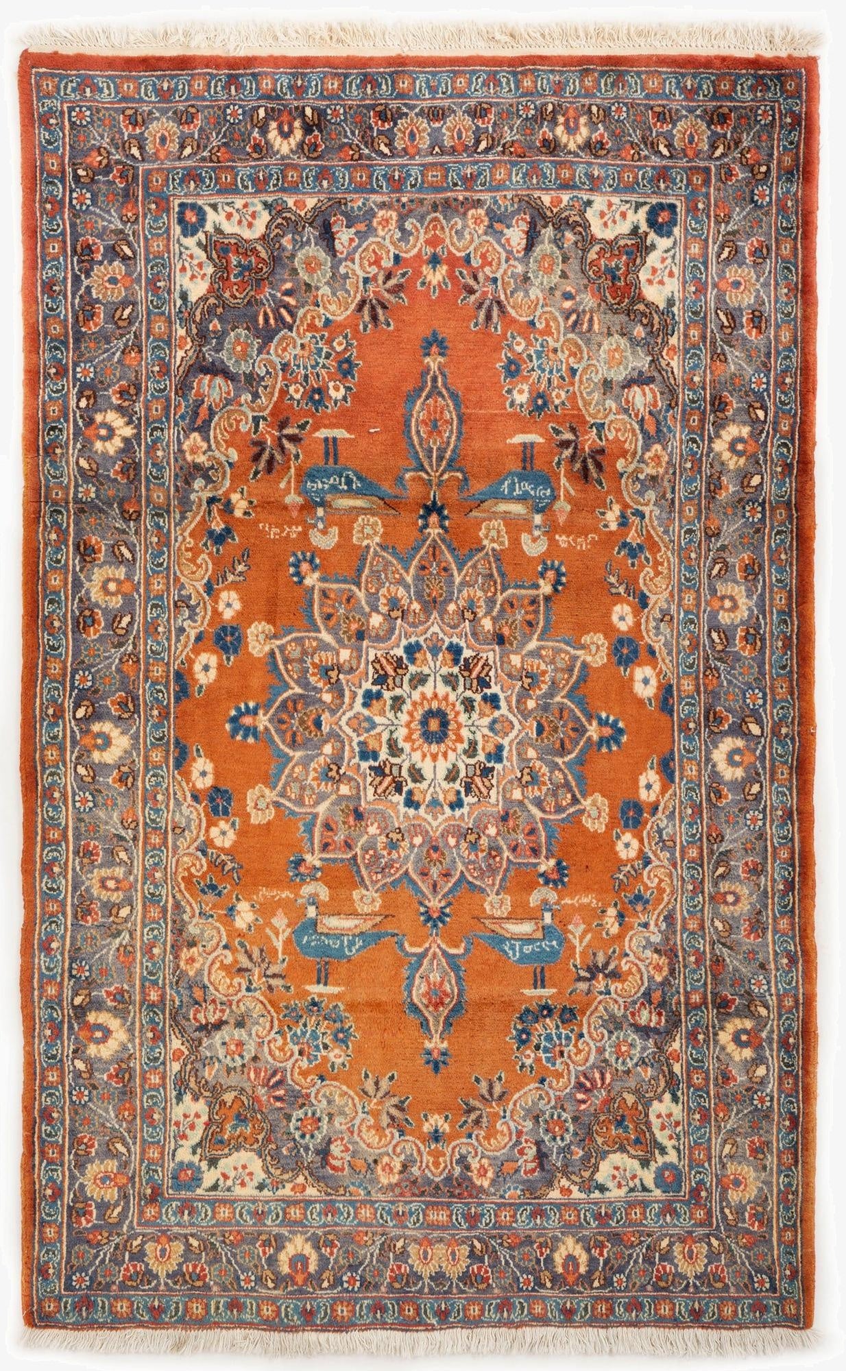 4' 2 x 6' 5  Hand Knotted Mood Persian Wool Rug