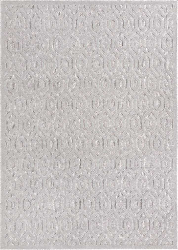 9' x 12' Easy-Clean Trellis Textured Indoor / Outdoor Rug