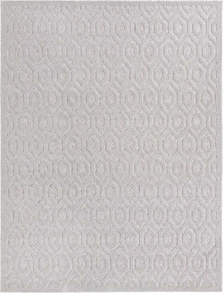 9' x 12' Easy-Clean Trellis Textured Indoor / Outdoor Rug