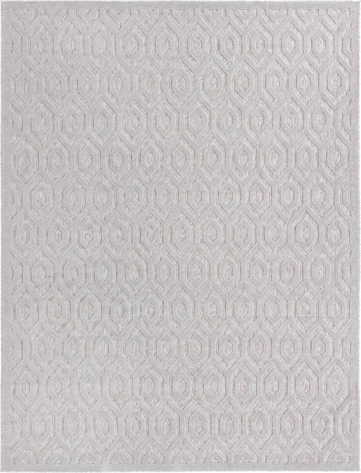 Detail image of 9' x 12' Easy-Clean Trellis Textured Indoor / Outdoor Rug