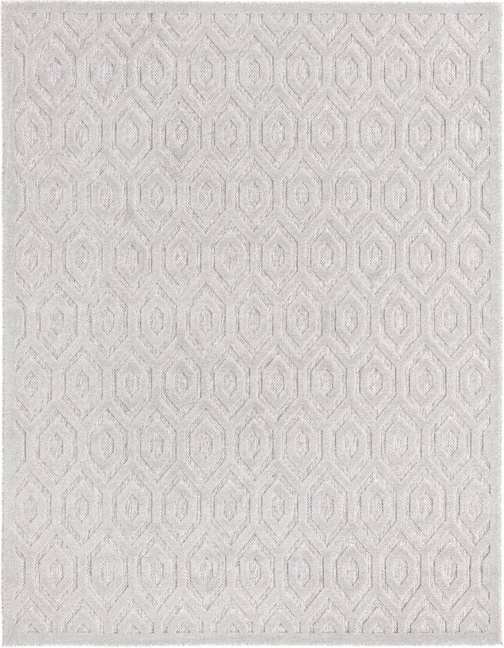 Detail image of 7' 10 x 10' Easy-Clean Trellis Textured Indoor / Outdoor Rug
