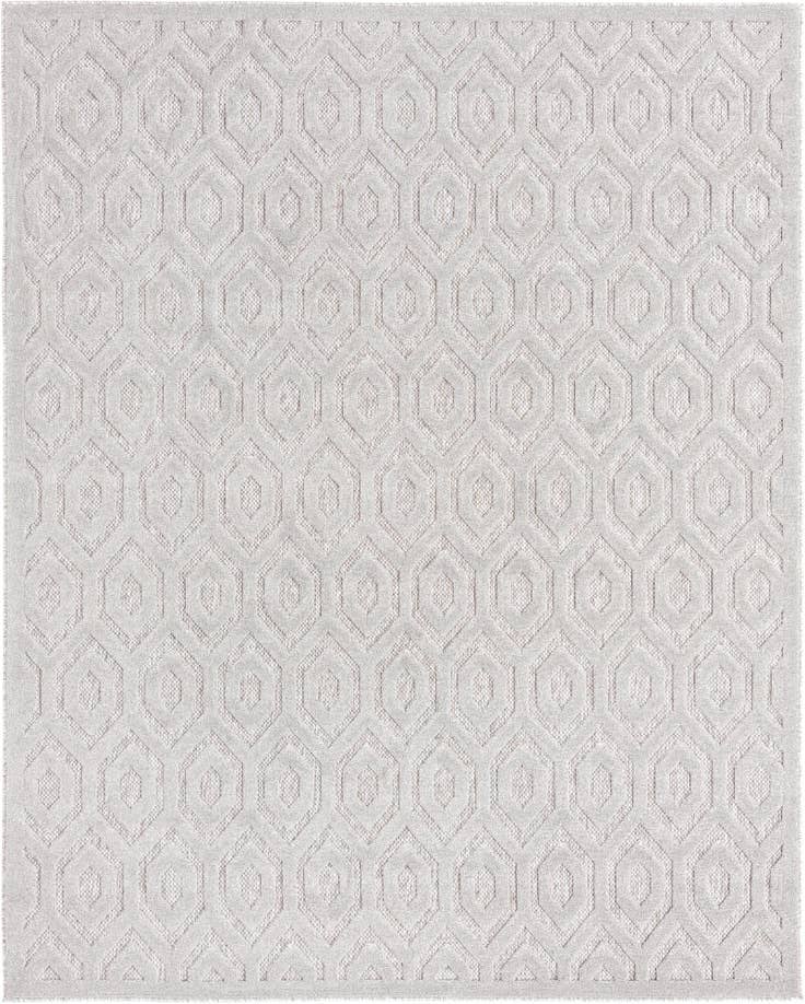 Detail image of 7' 10 x 10' Easy-Clean Trellis Textured Indoor / Outdoor Rug