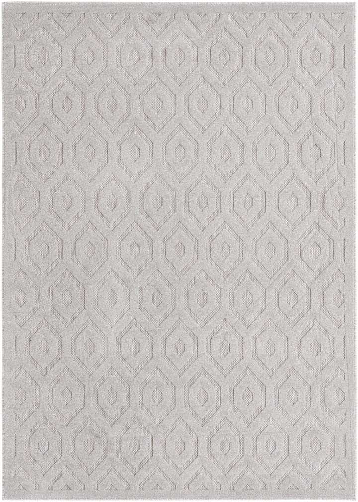 6' x 9' Easy-Clean Trellis Textured Indoor / Outdoor Rug
