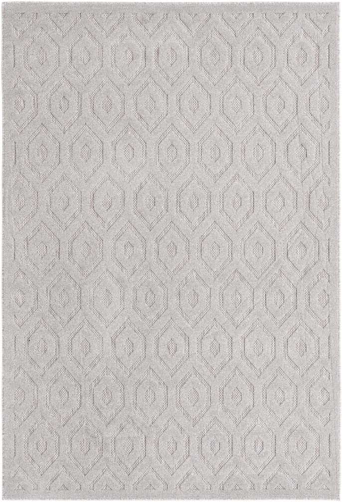 6' x 9' Easy-Clean Trellis Textured Indoor / Outdoor Rug