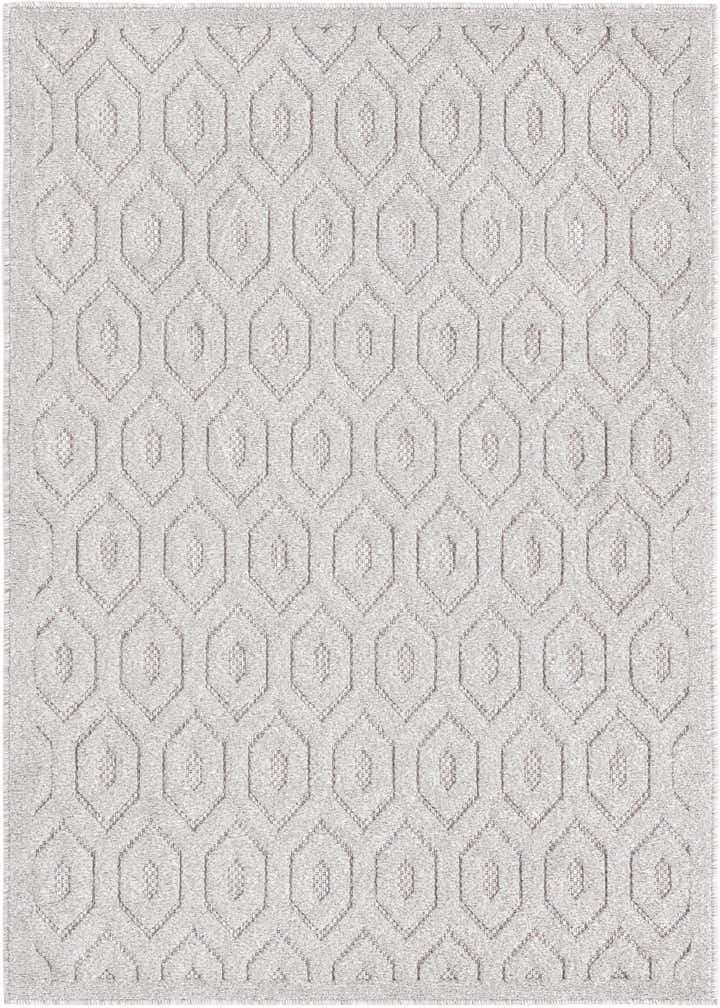 4' x 6' Easy-Clean Trellis Textured Indoor / Outdoor Rug