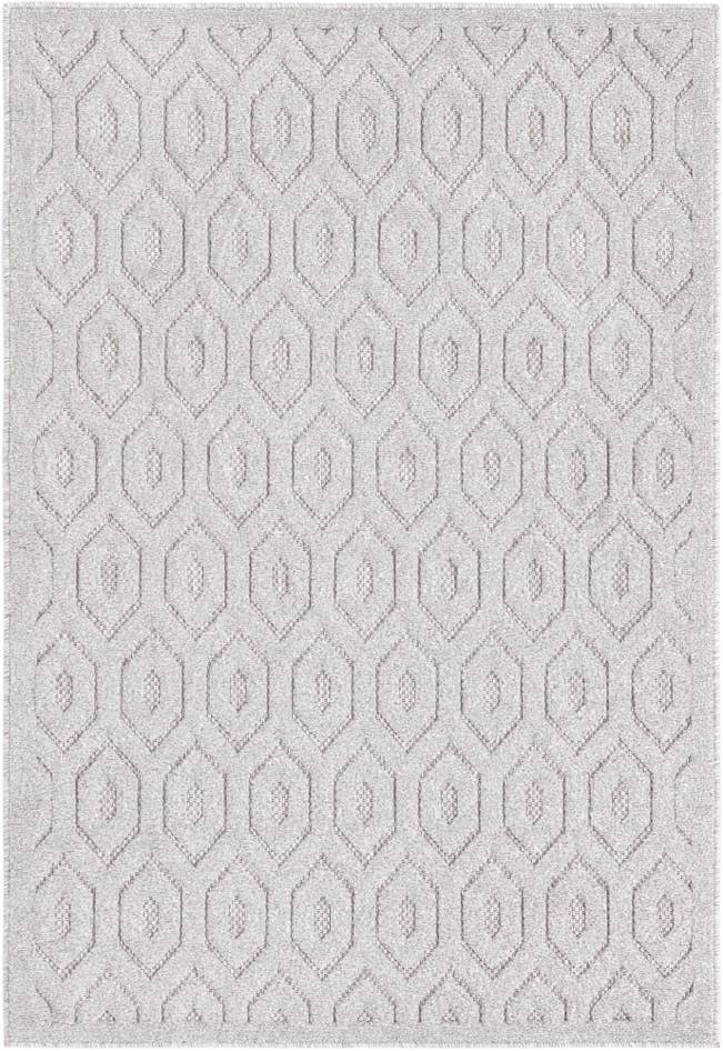 Detail image of 4' x 6' Easy-Clean Trellis Textured Indoor / Outdoor Rug