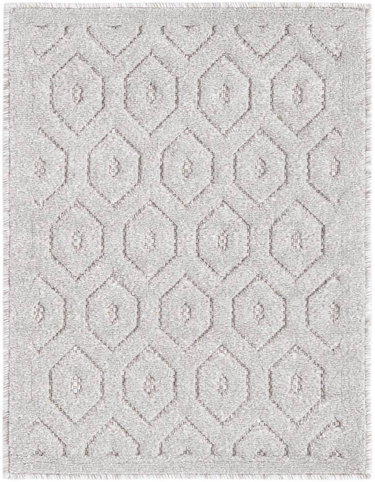 Detail image of 2' x 3' Easy-Clean Trellis Textured Indoor / Outdoor Rug