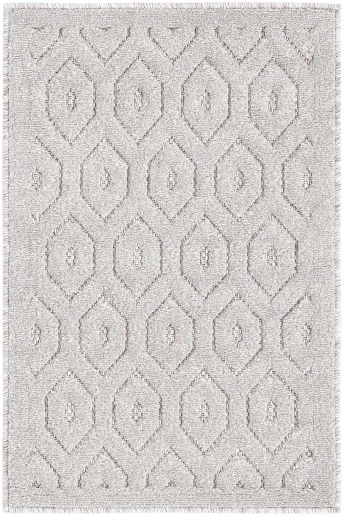 2' x 3' Easy-Clean Trellis Textured Indoor / Outdoor Rug