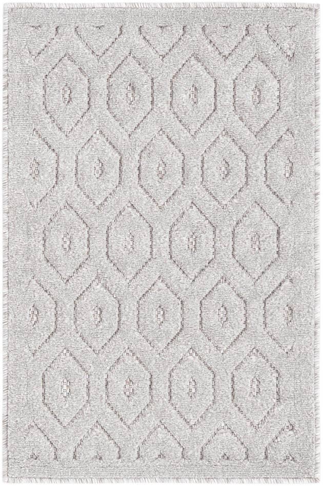 Detail image of 2' x 3' Easy-Clean Trellis Textured Indoor / Outdoor Rug