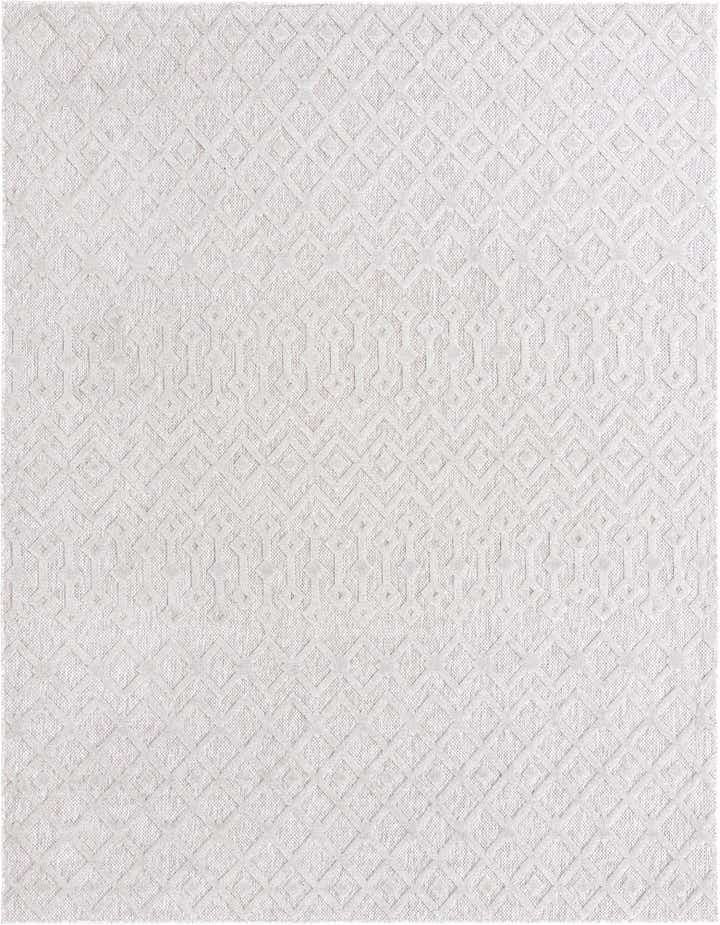 9' x 12' Easy-Clean Trellis Textured Indoor / Outdoor Rug