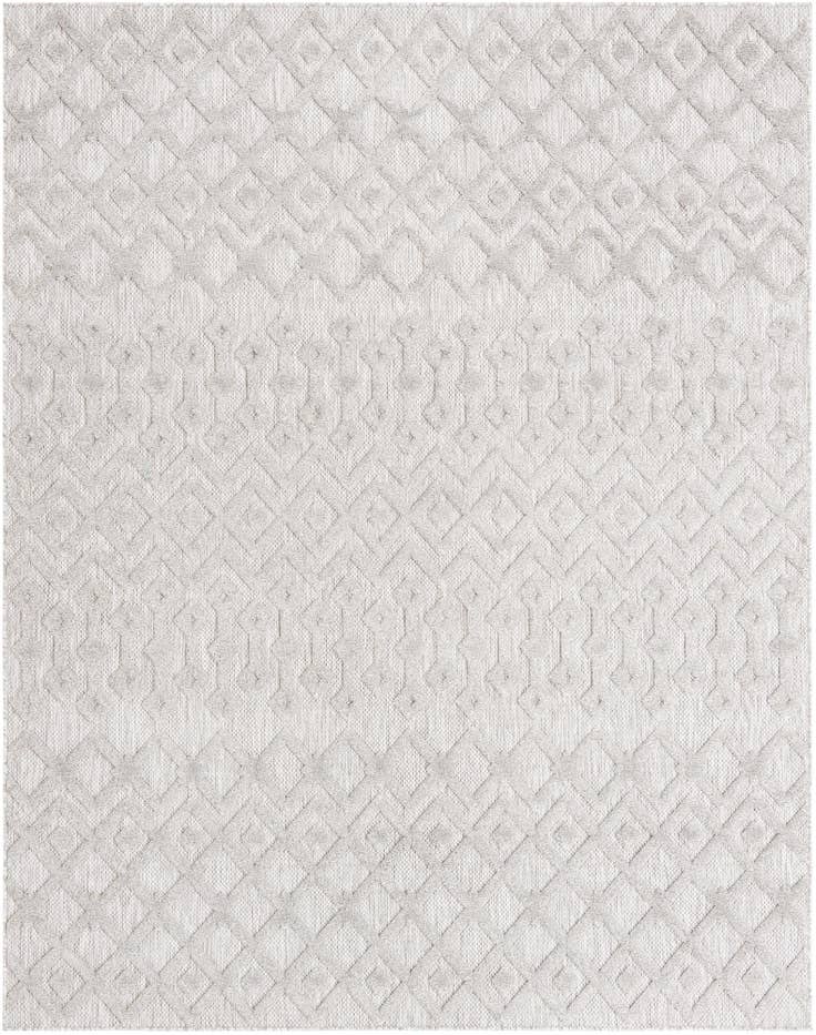 Detail image of 7' 10 x 10' Easy-Clean Trellis Textured Indoor / Outdoor Rug