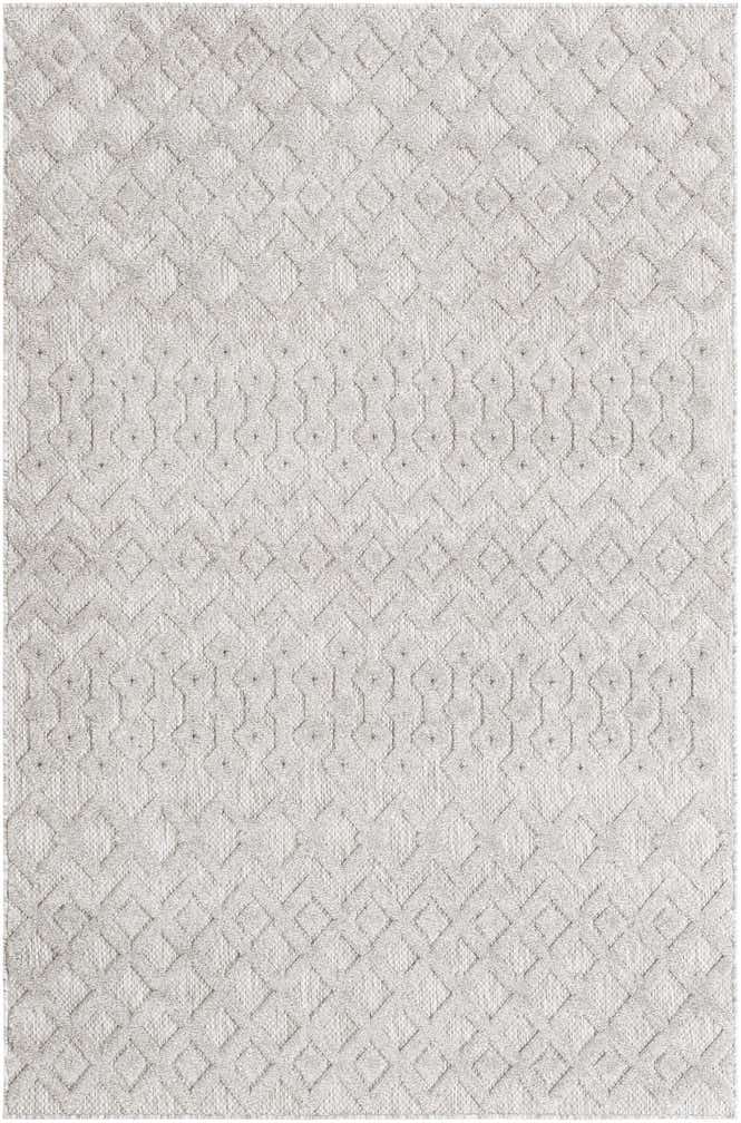 5' 3 x 8' Easy-Clean Trellis Textured Indoor / Outdoor Rug