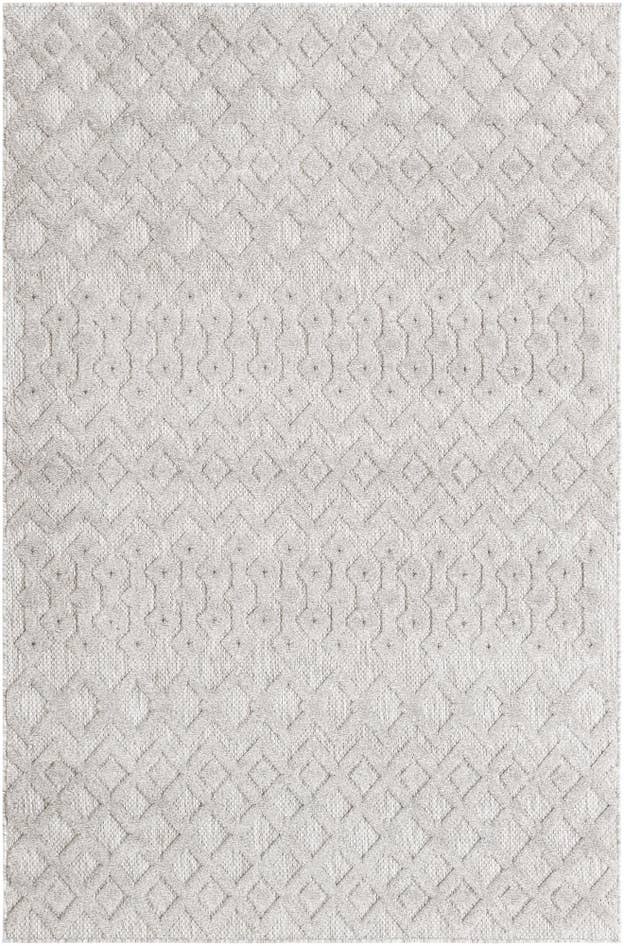Detail image of 5' 3 x 8' Easy-Clean Trellis Textured Indoor / Outdoor Rug